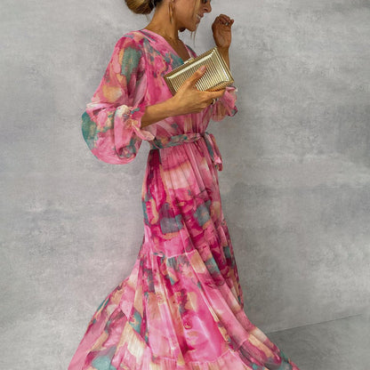 Felicity | Robe Maxi Élegante à Fleurs