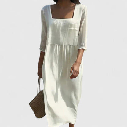 Delphine | Robe Ivoire Intemporelle