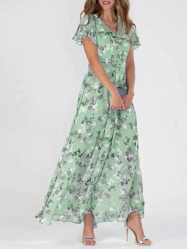 Zuri | Robe Glamoureuse Couverte de Ventre