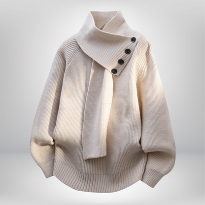 Ivora | Pull à col écharpe confortable