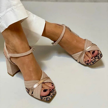 SANDALES À TALONS CROISÉS