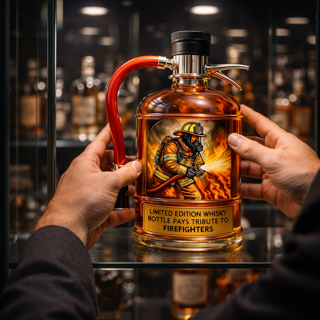Botellas de whisky Extintor