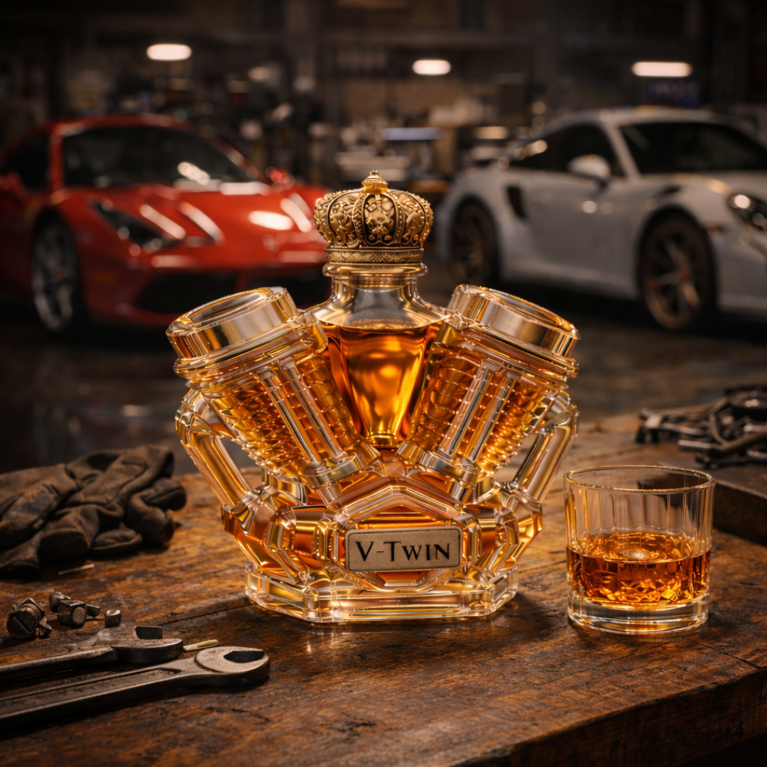 Botellas de whisky V8