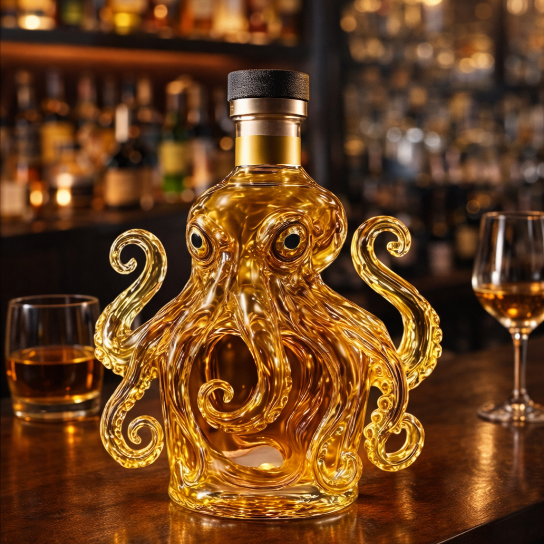 Botellas de whisky Pulpo