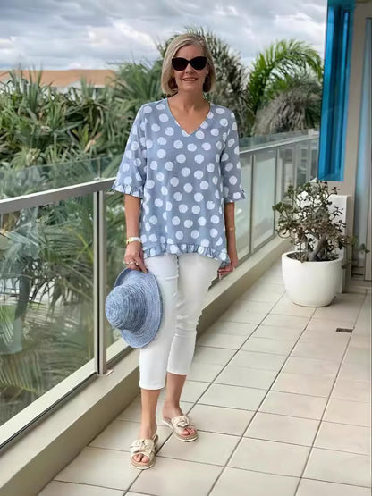 Margo | Haut Imprimé Vintage