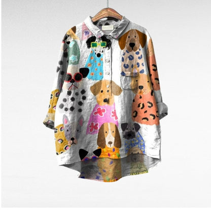 Audrey - Chemise Artistique à Boutons