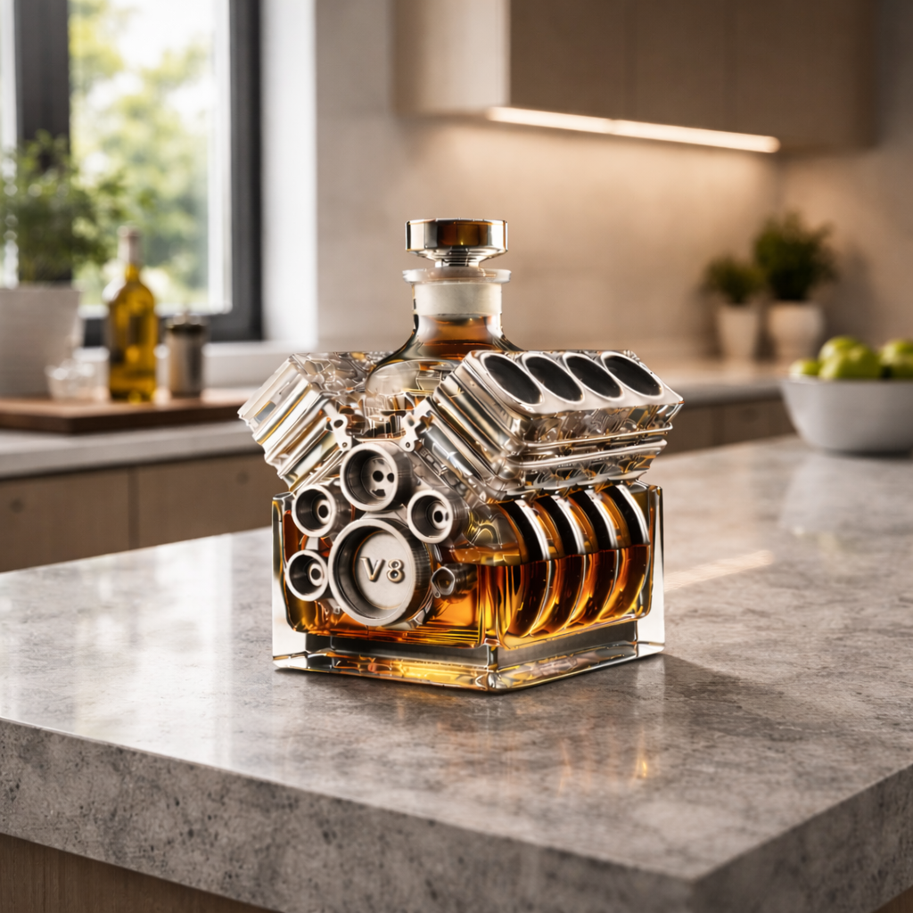 Botella de whisky V8