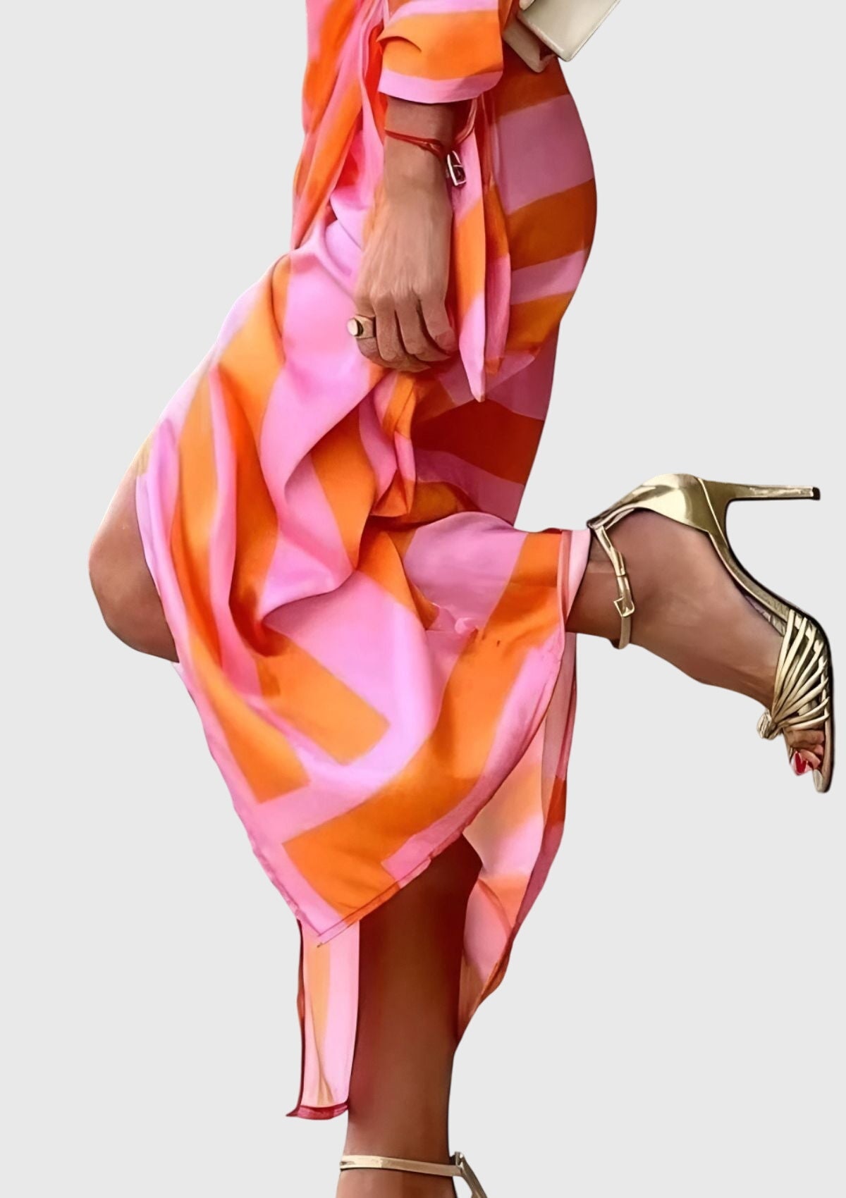 EVERLY | Robe élégante à motifs