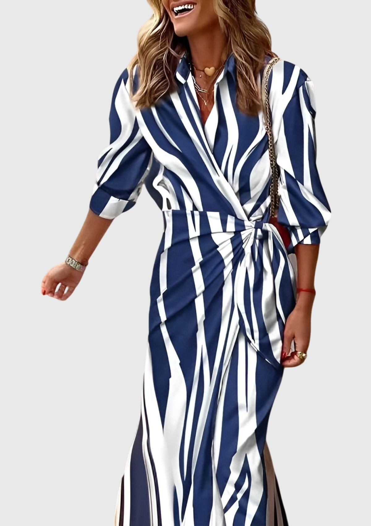 EVERLY | Robe élégante à motifs
