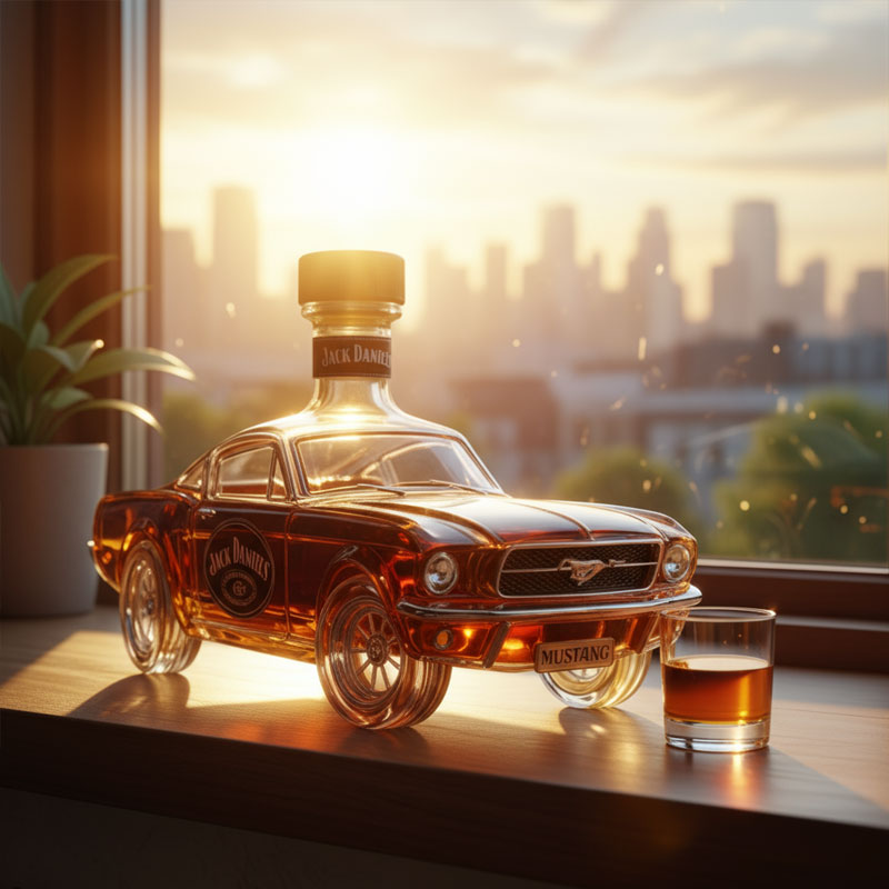 Bouteille de whisky Mustang
