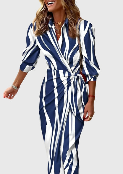 EVERLY | Robe élégante à motifs