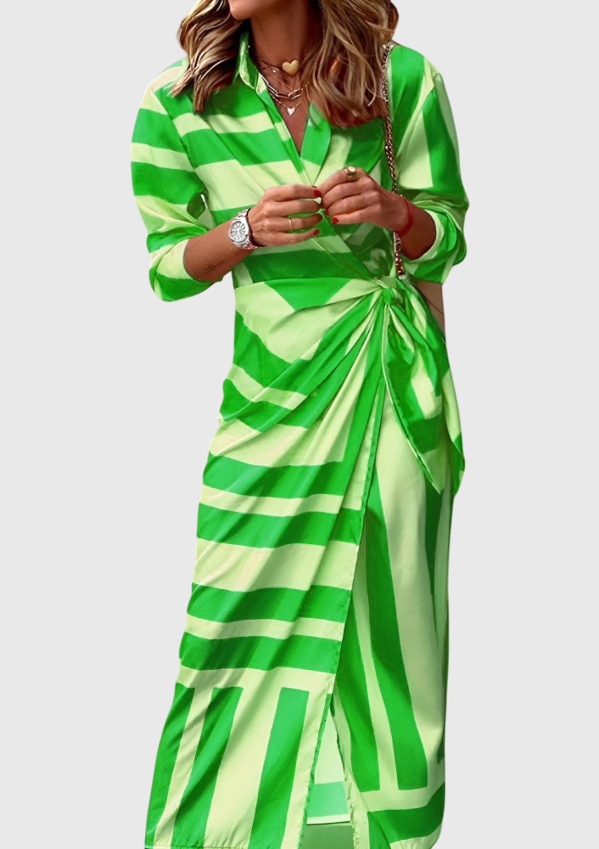 EVERLY | Robe élégante à motifs