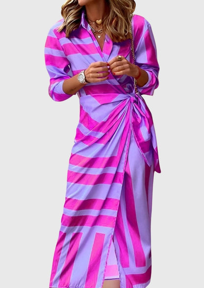 EVERLY | Robe élégante à motifs