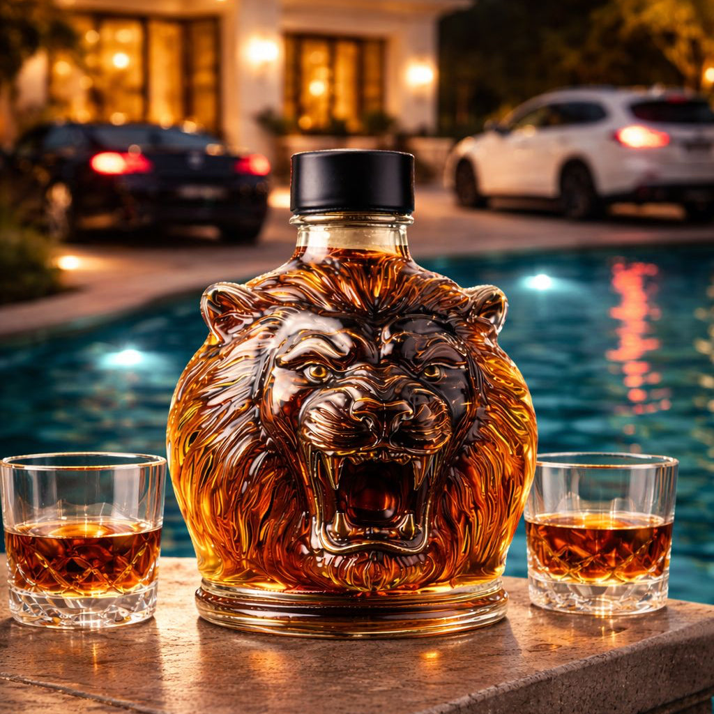 Botella de whisky León