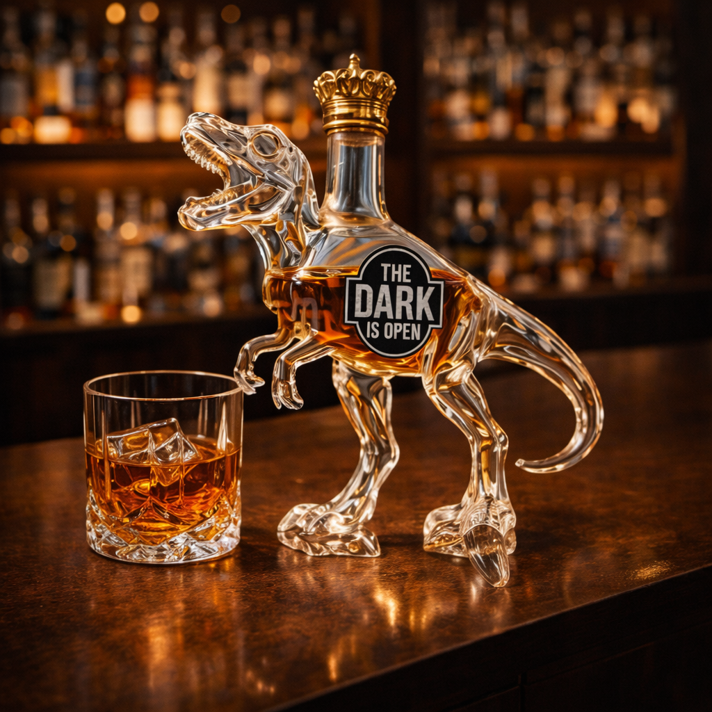 Botellas de whisky T-Rex