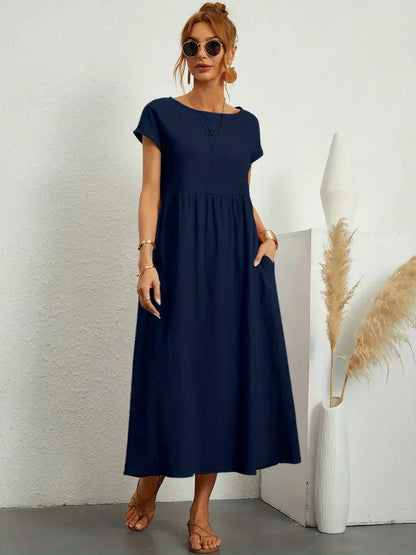 Gabrielle™ | Robe midi fluide élégance intemporelle