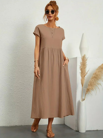 Gabrielle™ | Robe midi fluide élégance intemporelle