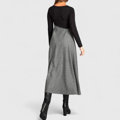 Reva | Robe Grise Élégante