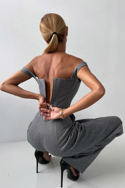 Hannah | Ensemble de trois pièces avec blazer croisé