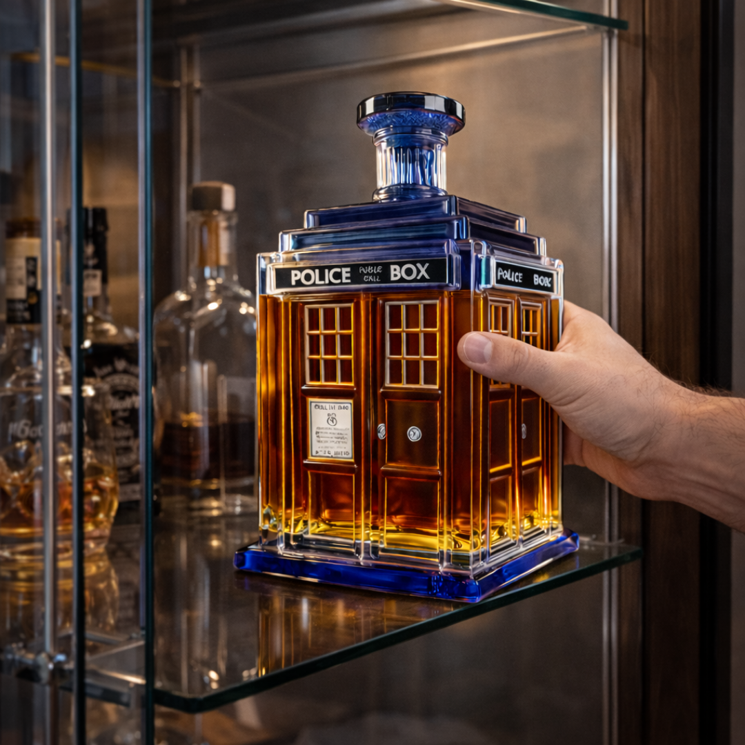 Botellas de whisky Policia