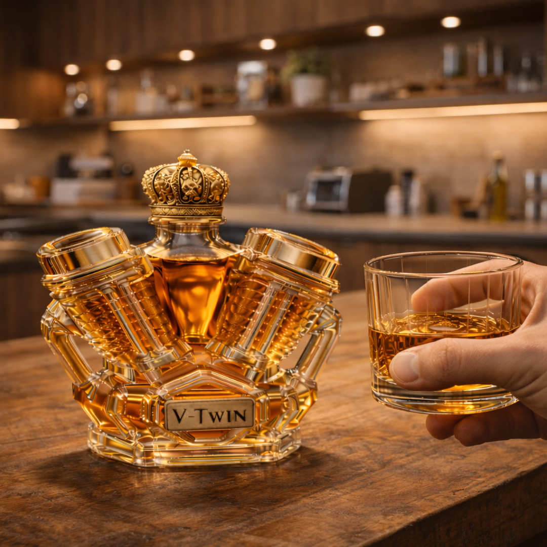 Botellas de whisky V8