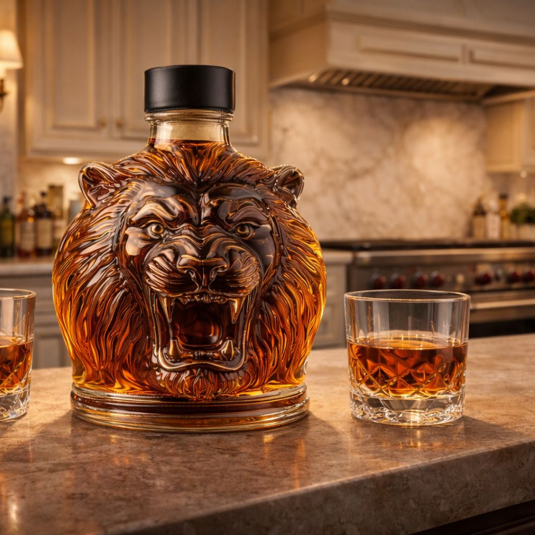 Botella de whisky León
