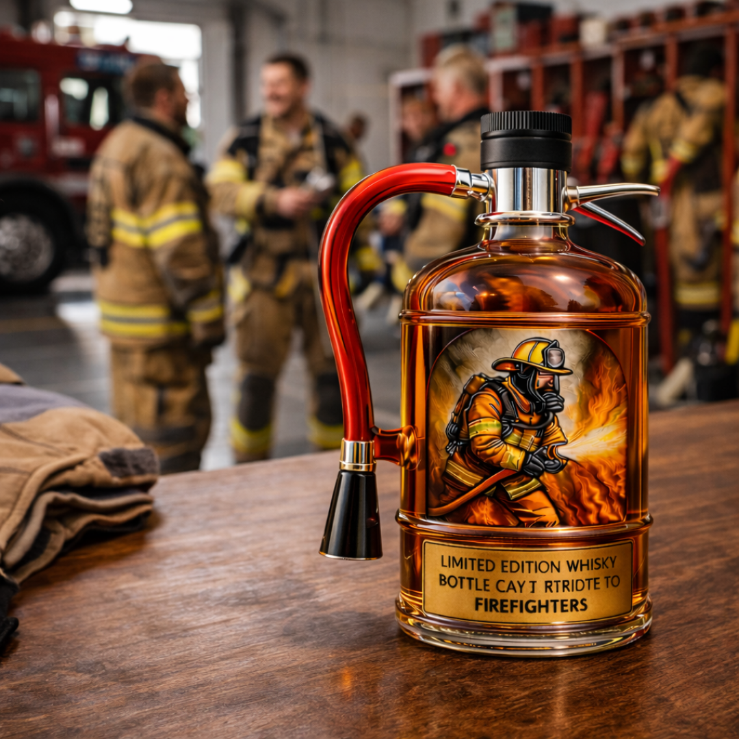 Botellas de whisky Extintor