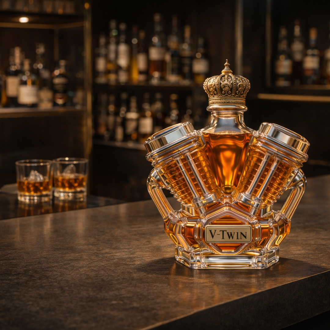 Botellas de whisky V8
