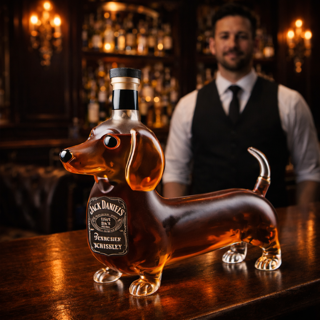 Botella de whisky Salchicha