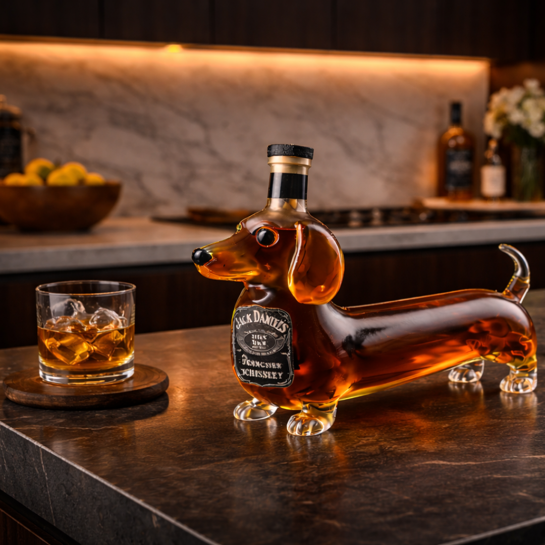Botella de whisky Salchicha