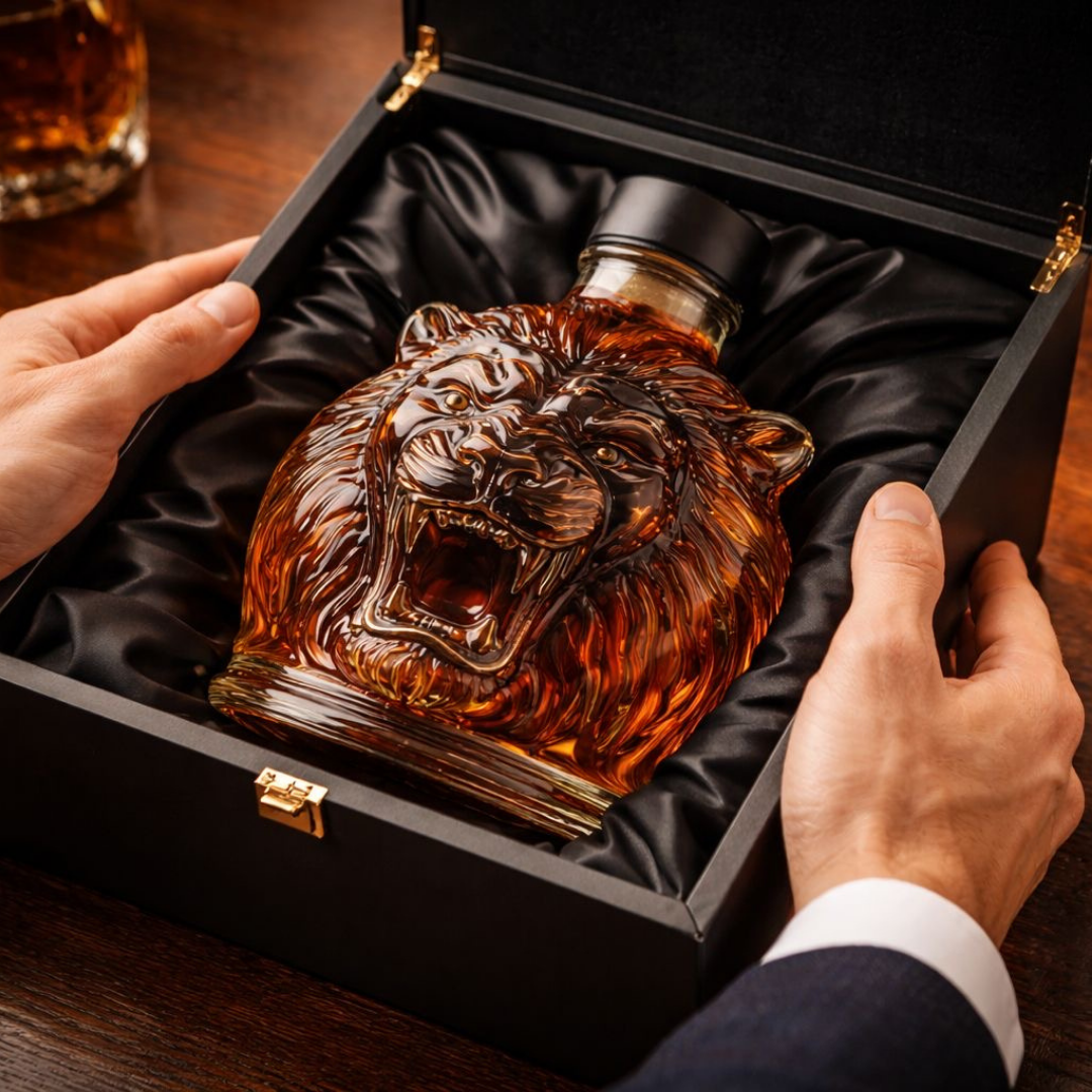 Botella de whisky León