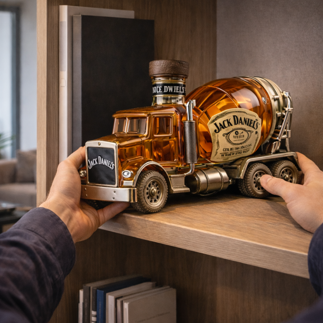 Bouteilles de whisky Jack Daniel's Camion