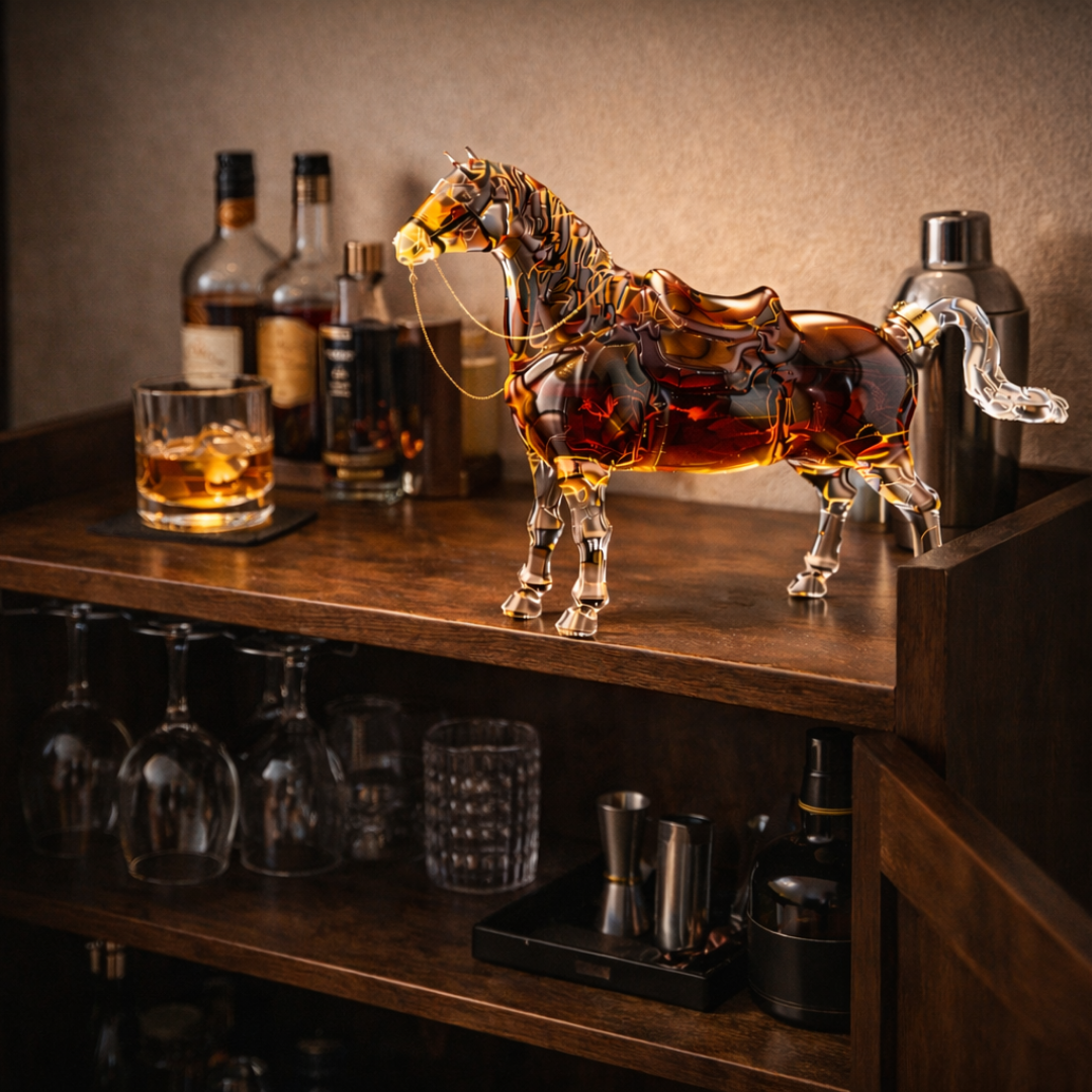 Botella de whisky Caballo