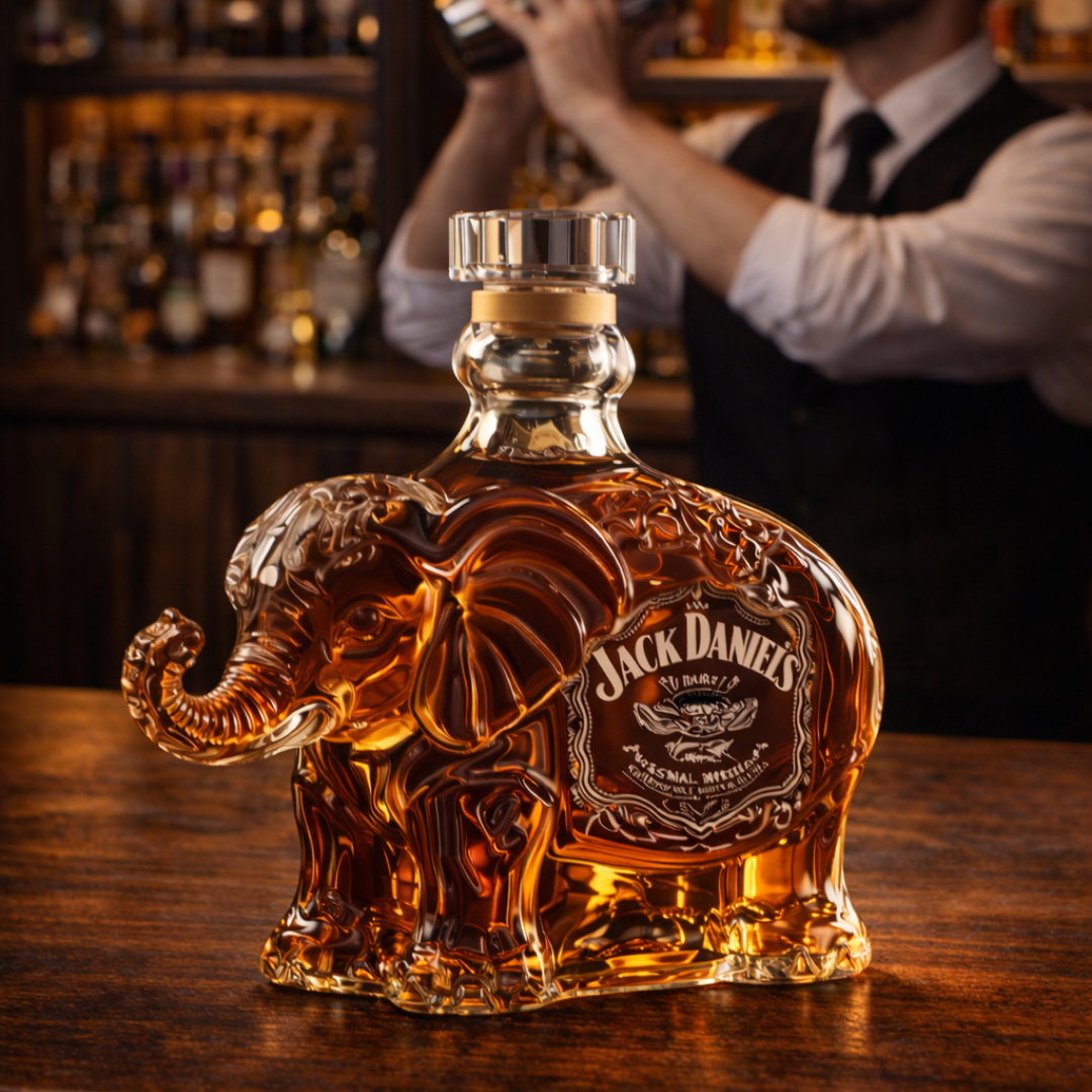 Botella de whisky Jack Daniel's  Elefante
