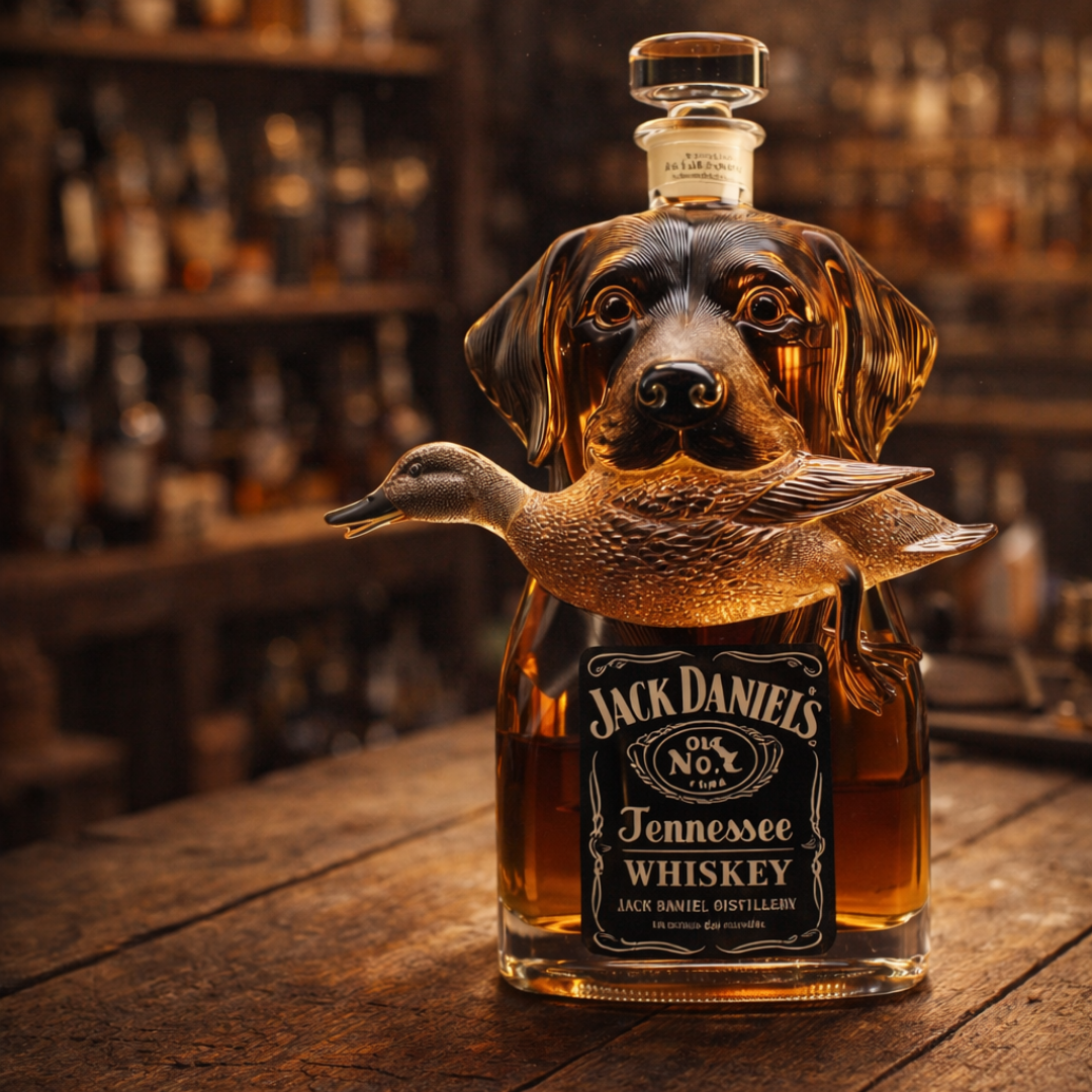 Botella de whisky Caza