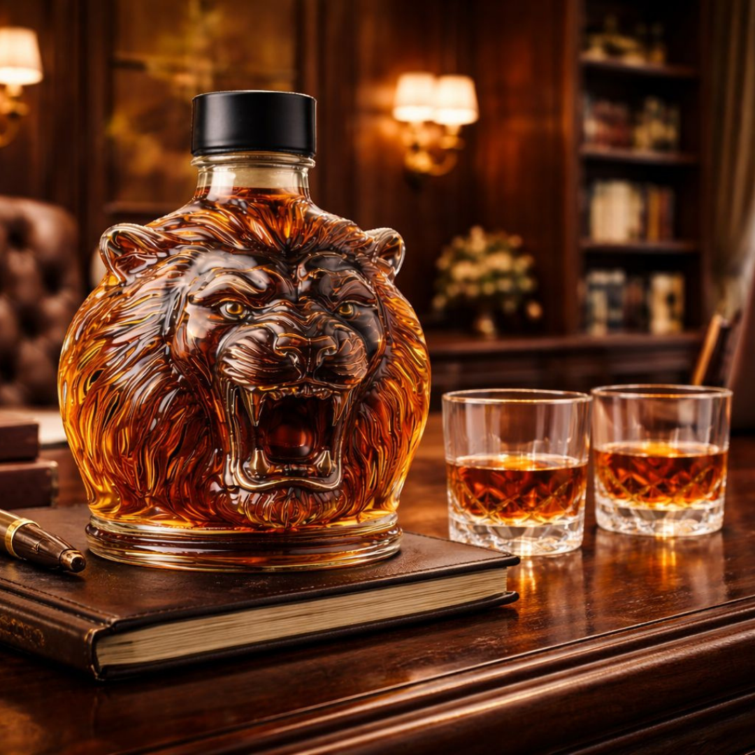 Botella de whisky León