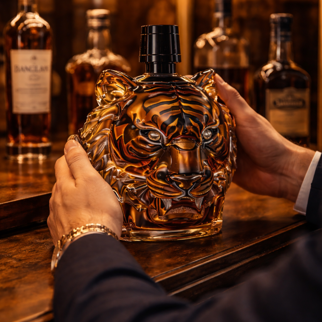 Botellas de whisky Tigre