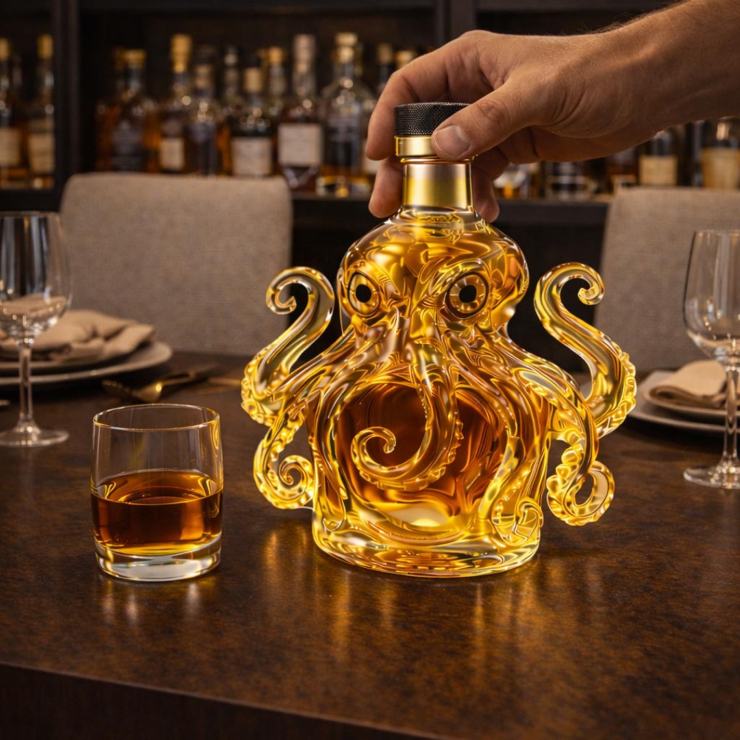 Botellas de whisky Pulpo