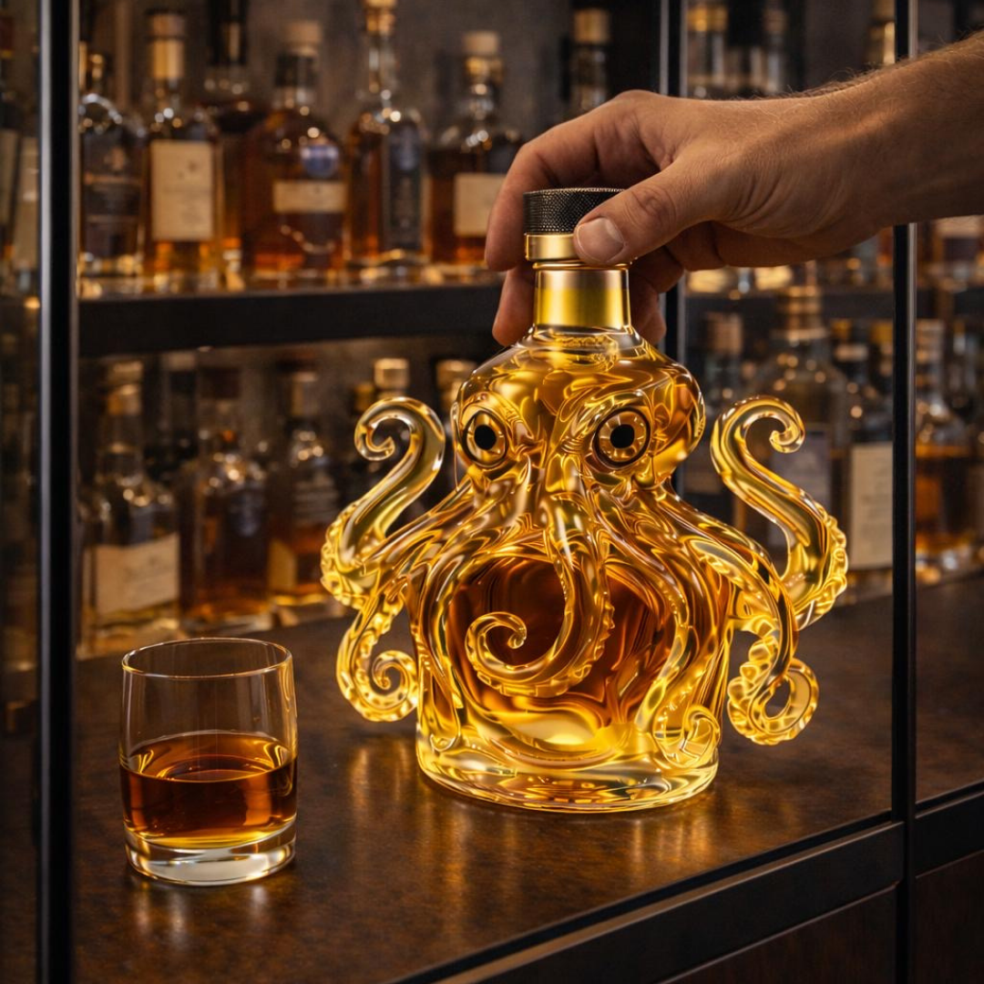 Botellas de whisky Pulpo