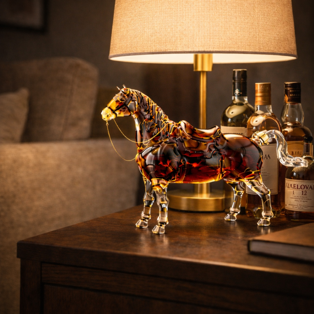 Botella de whisky Caballo