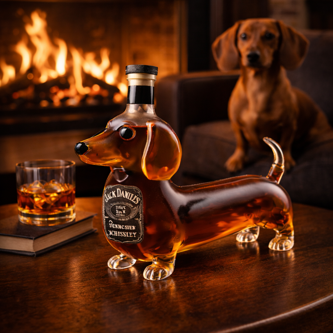 Botella de whisky Salchicha