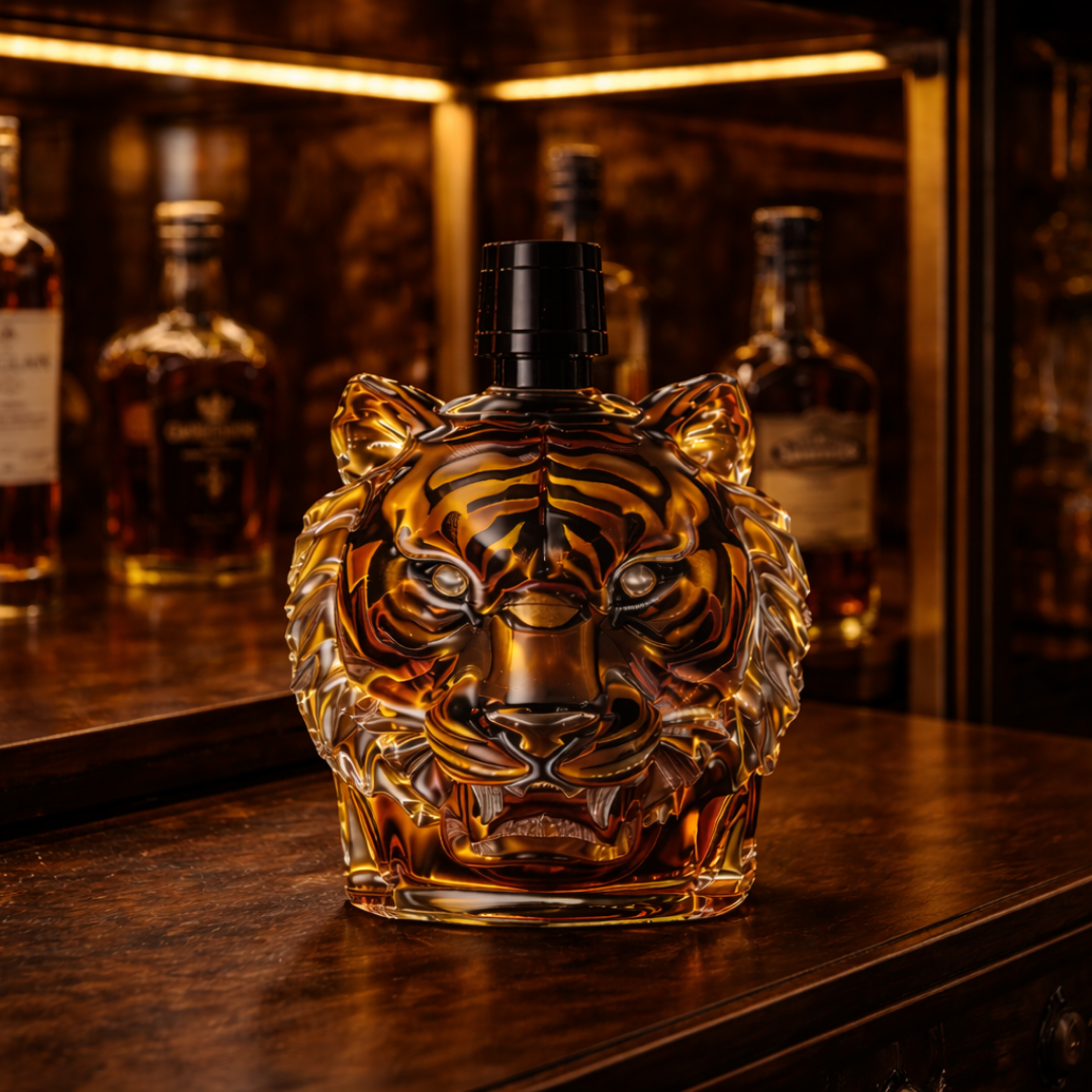 Botellas de whisky Tigre