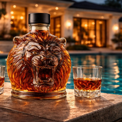 Botella de whisky León
