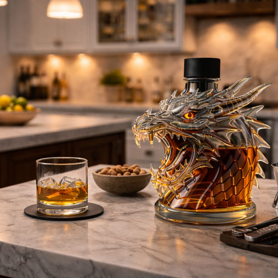 Botellas de whisky Dragón