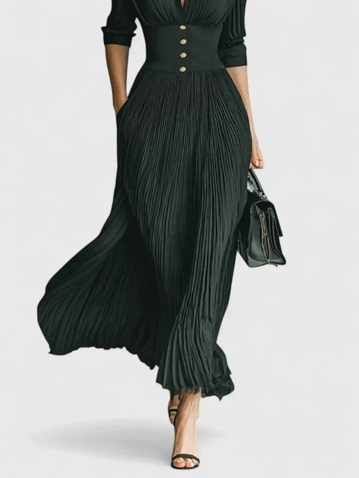 Sophie | Robe Maxi Plissée