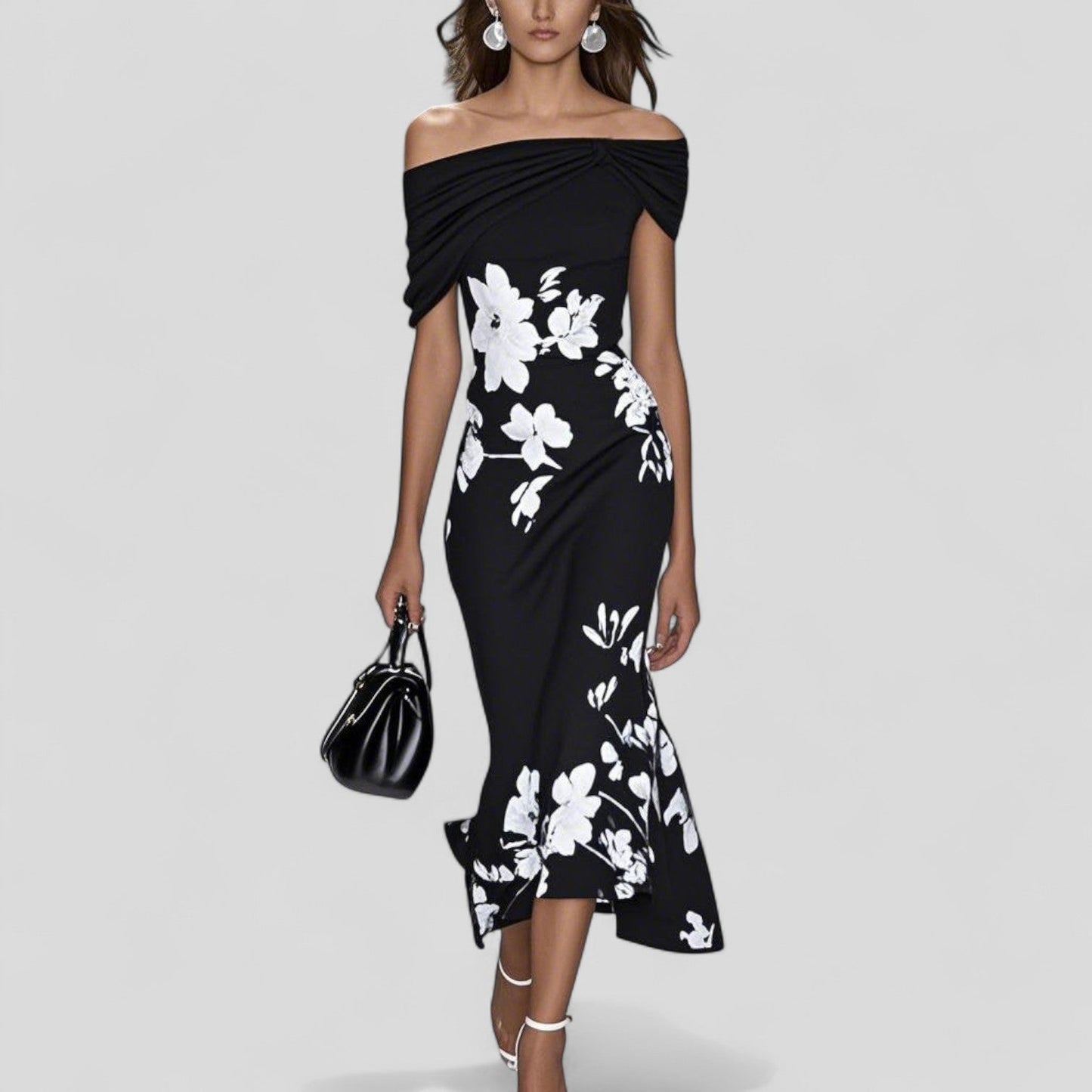 ISABRUNEL | Robe midi élégante