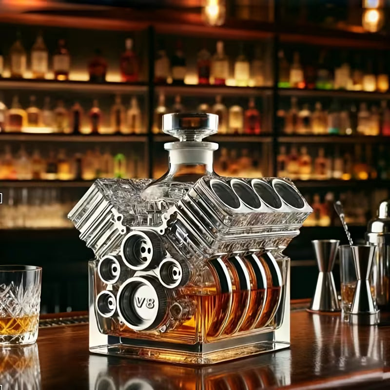 Botella de whisky V8