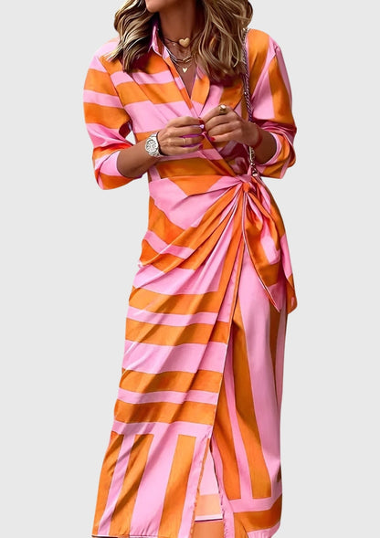 EVERLY | Robe élégante à motifs