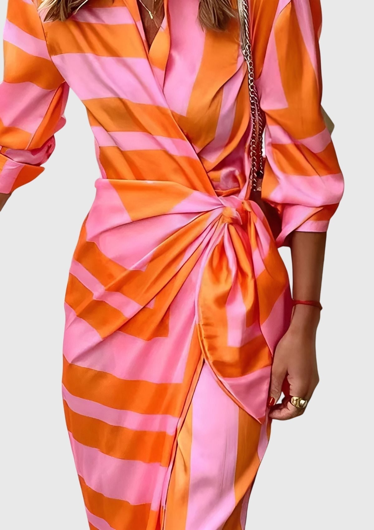 EVERLY | Robe élégante à motifs