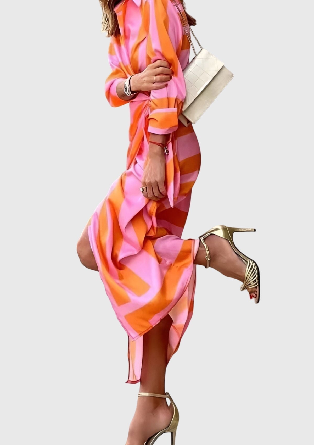 EVERLY | Robe élégante à motifs